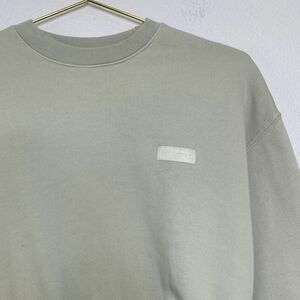 SET ACTIVE Sweatshirt XS Green Cotton Pullover Cropped Crewneck Heavyweight